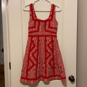 Anthropologie Red Dress